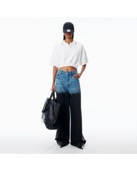 Alexander Wang - Surge Leather Coated Jean - Lyst