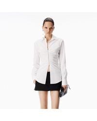 Alexander Wang - Gathered Bust Shirt - Lyst