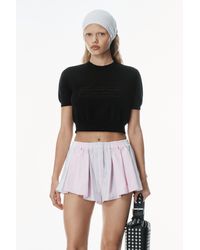 Alexander Wang - Logo-embossed Ribbed Chenille Sweater - Lyst