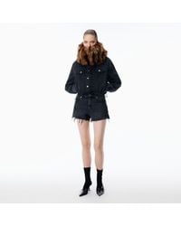 Alexander Wang - Cotton Denim Shorts - Lyst