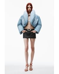 Alexander Wang - Oversized Cropped Puffer Jacket In Nylon - Lyst