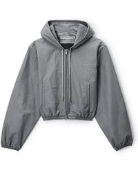 Alexander Wang - Crystal Hotfix Drawcord Shrunken Hoodie Jacket - Lyst