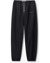 Alexander Wang - Crystal Hotfix Drawcord Mid-Rise Track Pant - Lyst