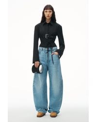 Alexander Wang - Oversized Low Rise Jean In Recycled Denim - Lyst