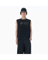 Alexander Wang - Laser-Cut Logo Muscle Shirt - Lyst