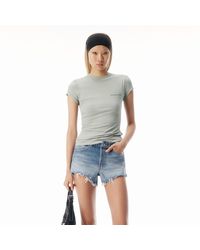 Alexander Wang - Layered Short Sleeve Top - Lyst