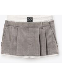 Alexander Wang - Zip Detail Pre-Styled Mid-Rise Pleated Skort - Lyst