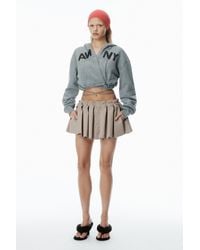 Alexander Wang - Box-pleated Mini Skirt - Lyst