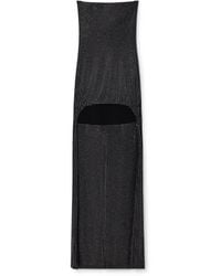 Alexander Wang - Crystal Hotfix Strapless High-Low Mini Dress - Lyst