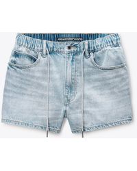 Alexander Wang - Crystal Hotfix Drawcord Short - Lyst