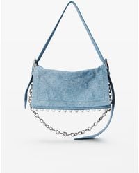 Alexander Wang - Denim Ricco Medium Flap Bag - Lyst