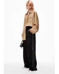 Alexander Wang - Logo Track Pant In Pique - Lyst