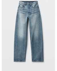 Alexander Wang - Float Logo Shadow Pocket Mid-Rise Relaxed Jean - Lyst