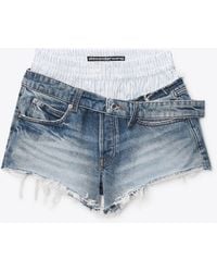 Alexander Wang - Boxer Drop Waistband Short - Lyst
