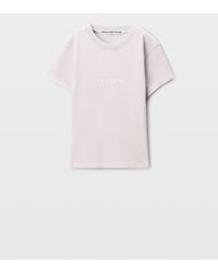 Alexander Wang - Logo Print Shrunken Short Sleeve Tee - Lyst