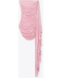 Alexander Wang - Asymmetric Ruched Strapless Mini Dress - Lyst