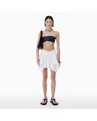 Alexander Wang - Deconstructed Cotton Skirt - Lyst