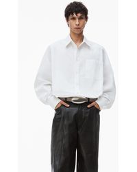 Alexander Wang - Button Down Logo Shirt In Cotton - Lyst