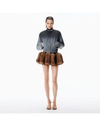 Alexander Wang - Reflective Track Jacket Shrunken - Lyst