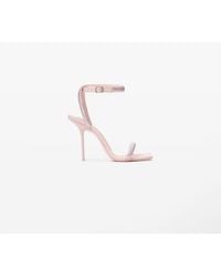 Alexander Wang - Julie Crystal Hotfix 105Mm Ankle Strap Sandal - Lyst