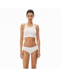 Alexander Wang - Cropped Racerback Tank - Lyst