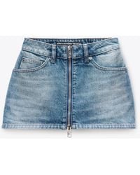 Alexander Wang - Zip Front Mini Skort - Lyst