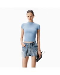 Alexander Wang - Knit Logo Baby Tee - Lyst