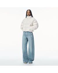 Alexander Wang - Logo Jacquard Puffer Jacket - Lyst