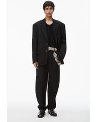 Alexander Wang - Notch Lapel Tailored Blazer In Wool - Lyst