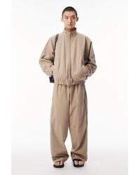 Alexander Wang - Perforated Logo Mid Rise Track Pant - Lyst