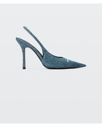Alexander Wang - Buffy 105Mm Denim Slingback Pump - Lyst