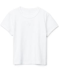 Alexander Wang - Puff Logo Shrunken Tee - Lyst