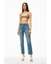 Alexander Wang Stovepipe Jean In Pebble 