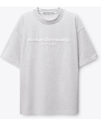 Alexander Wang - Puff Logo Oversized Tee - Lyst
