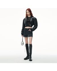 Alexander Wang - Cotton Denim Shorts - Lyst