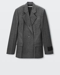 Alexander Wang - Tweed Button-Detail Blazer - Lyst