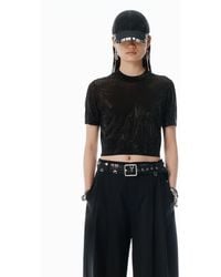 Alexander Wang - Ss Tee With Clear Bead Hotfix - Lyst