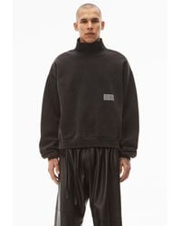 Alexander Wang - High Neck Pullover In Dense Fleece - Lyst