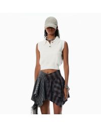 Alexander Wang - Cotton-Blend Chenille Logo Polo - Lyst