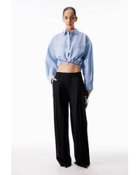 Alexander Wang - Tropical Wool Tailored Pant - Lyst