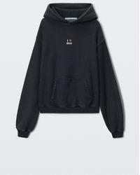 Alexander Wang - Crystal Hotfix I Heart Aw Hoodie - Lyst