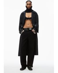 Alexander Wang - Leather Belted Balloon Jeans - Lyst