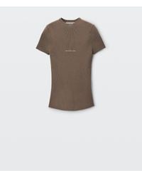 Alexander Wang - Jacquard Logo Short Sleeve Crewneck Top - Lyst