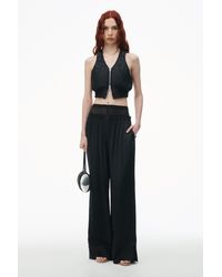 Alexander Wang - Layered Boxer Pant In Silk Charmeuse - Lyst