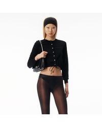 Alexander Wang - Drawstring Hem Cardigan - Lyst