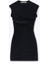 Alexander Wang - Sleeveless Layered Twisted Bust Mini Dress - Lyst