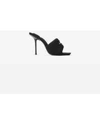 Alexander Wang - Julie Slash Knit Mule Sandal 105Mm - Lyst