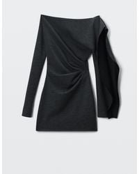 Alexander Wang - Asymmetric Drape Mini Dress - Lyst