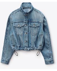 Alexander Wang - Denim Track Jacket - Lyst