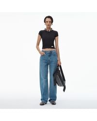 Alexander Wang - Ez Mid-Rise Straight-Leg Jeans - Lyst